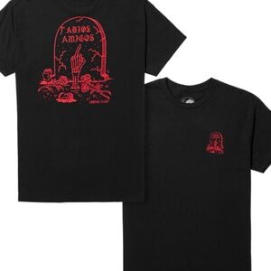 Lurking Class adios amigos Black Tee with Red Graphic nwt size XL